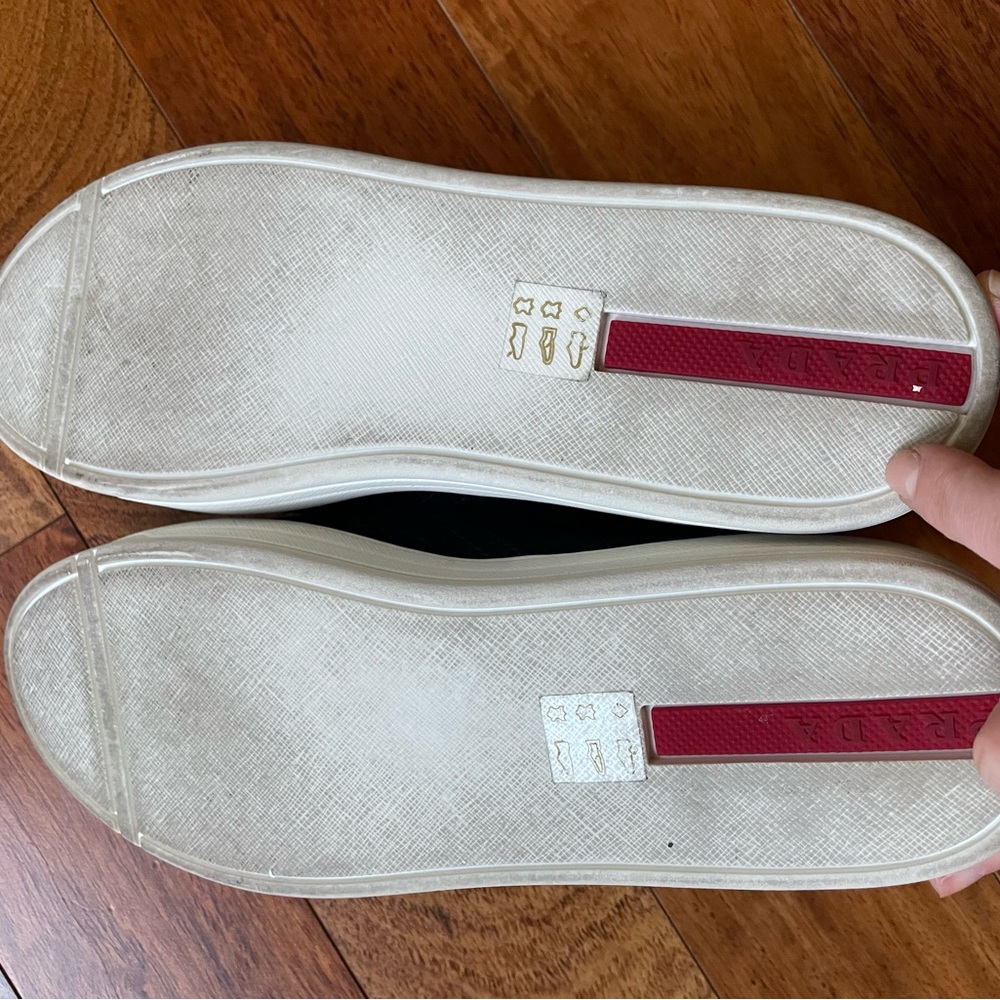 Prada suede black sneakers in size 37. Worn once! - Picture 6 of 6